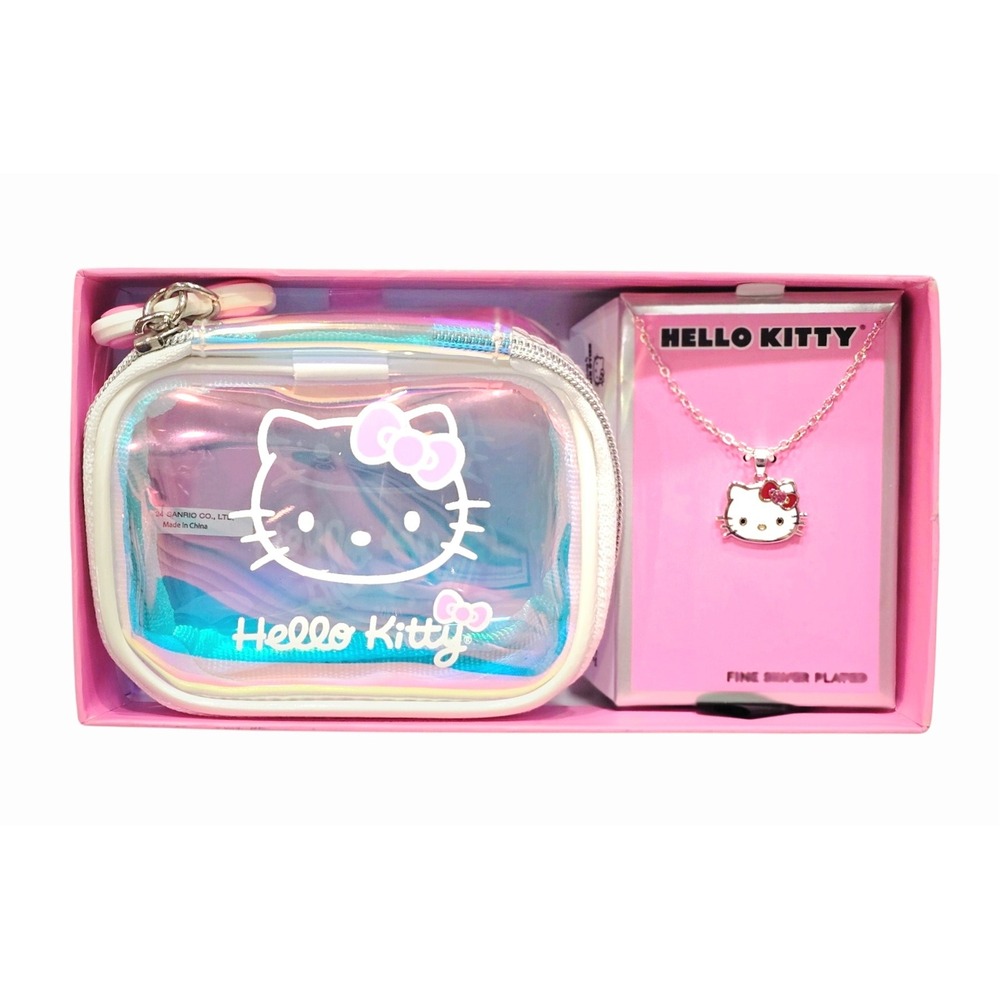 Hello Kitty Logo Pendant Necklace w/Jewelry